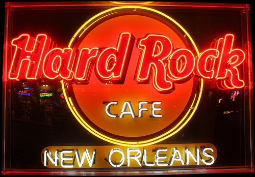 Hard Rock Café Sign