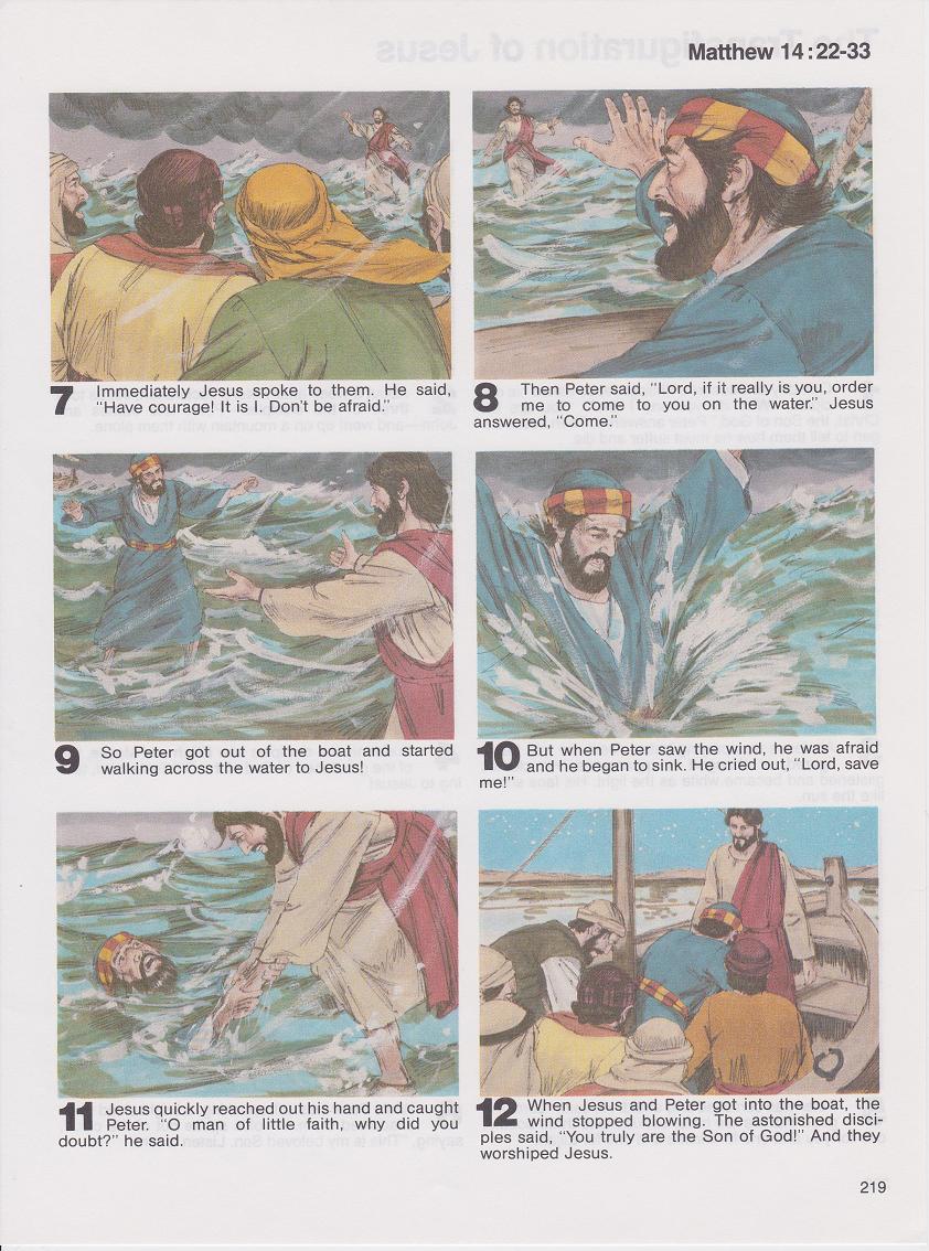 Jesus Walks On The Sea